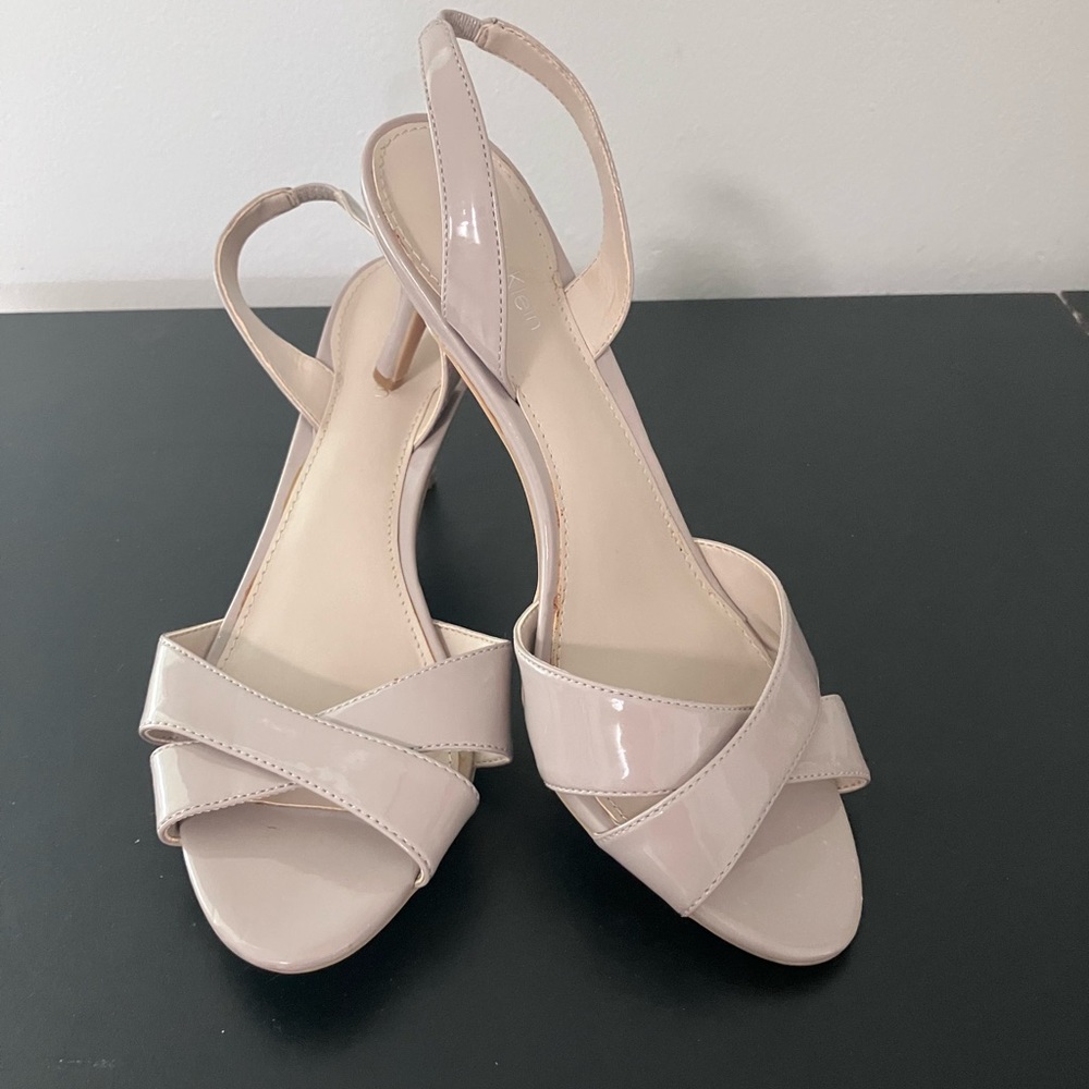 Ladies Calvin Klein Patent Leather Slingback